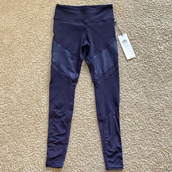 ALO Yoga Pants - ALO Navy Blue Sheila Vinyasa Leggings Sz XS & M